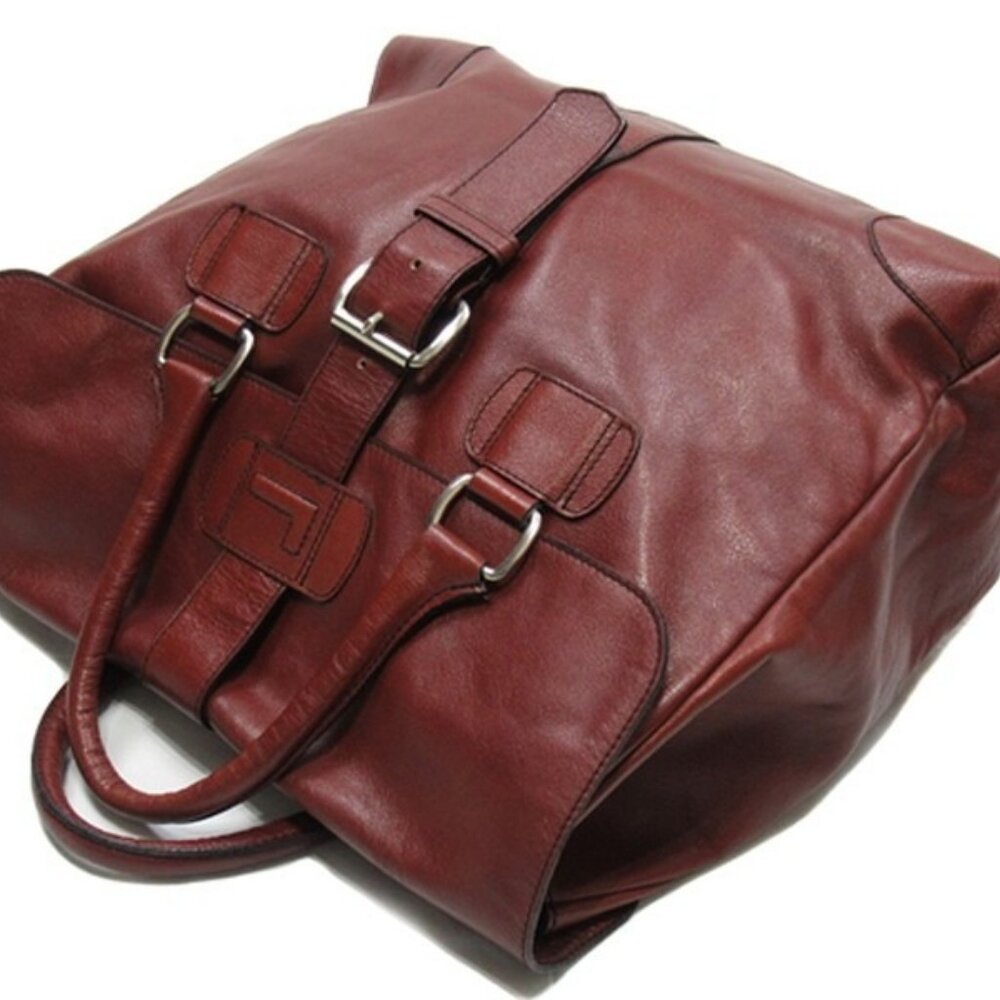 LANCEL Boston bag Brown silver Women Authentic secondhand